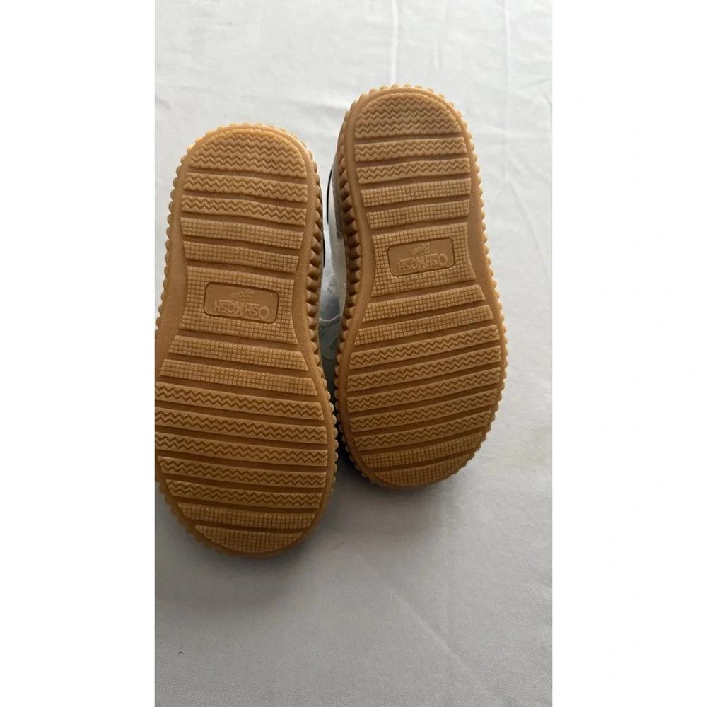 Lil Boys Sneakers By Oshkosh B'gosh Chema Sz 7 New  No Box Grey White‎ And Blue